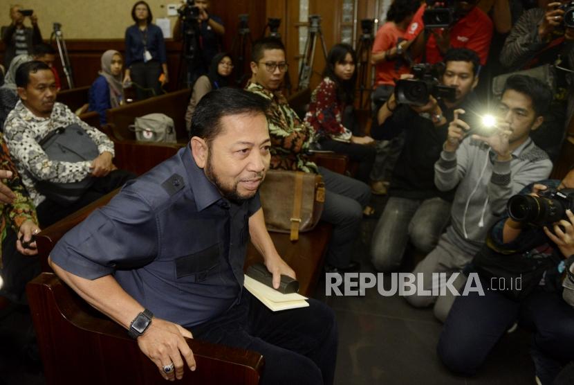Mantan ketua DPR sekaligus terpidana kasus korupsi E-KTP, Setya Novanto.