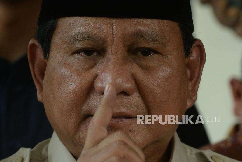 Bakal calon Presiden Indonesia, Prabowo Subianto.