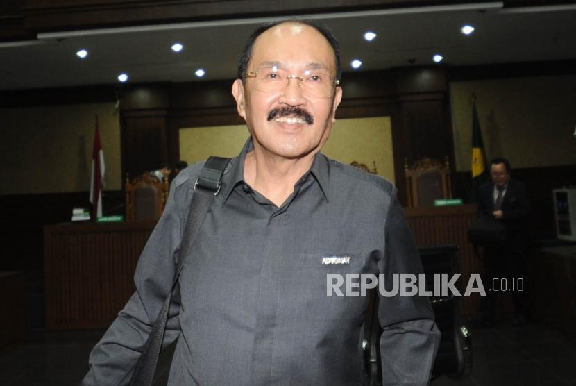 Terdakwa kasus dugaan perintangan penyidikan kasus korupsi KTP elektronik, Fredrich Yunadi