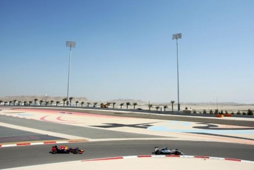 Tikungan Schumacher di Sirkuit Sakhir Bahrain