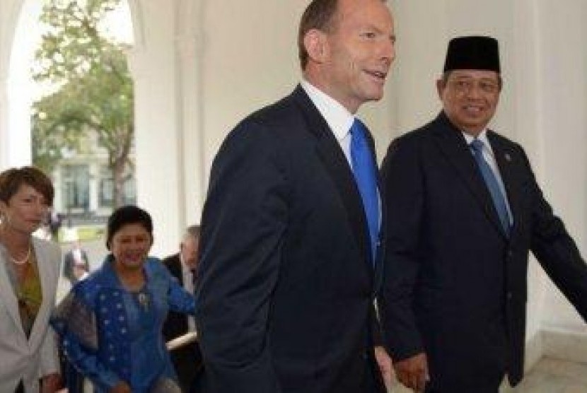 Tony Abbott dan Susilo Bambang Yudhoyono 