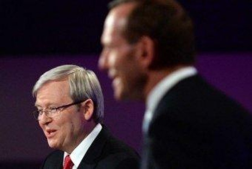 Kevin Rudd dan Tony Abbott