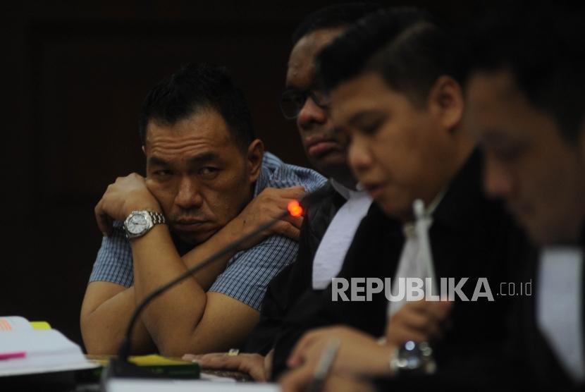  Andi Putra Kurniawan menjalani sidang lanjutan dengan agenda pemeriksaan saksi Eks Dirjen Perhubungan Laut Antonius Tonny Budiono  di Pengadilan Tindak Pidana Korupsi, Jakarta, Senin (18/12).