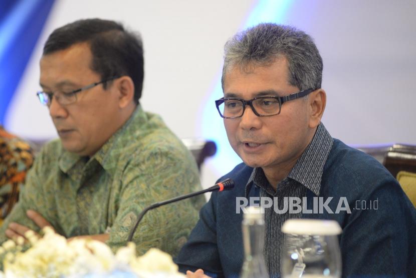 Direktur Utama PT Bank Rakyat Indonesia (Persero) Tbk, Sunarso. BRI menilai kebijakan restrukturisasi kredit akan memberikan dampak bagi likuiditas maupun pendapatan bagi perbankan.