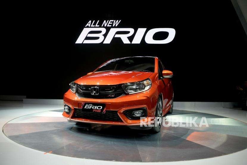 Peluncuran Honda New Brio. Mobil All New Brio diluncurkan saat GIIAS 2018 di ICE BSD, Tangerang Selatan, Banten, Kamis (1/8).