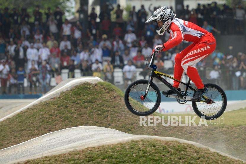 Atlet Sepeda BMX Putra Indoensia I Gusti Bagus Saputra.