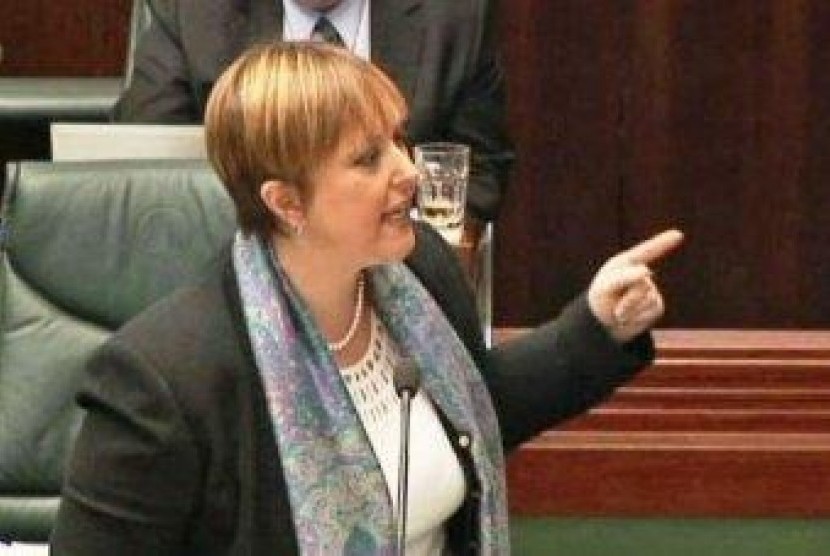Menteri Utama Tasmania Lara Giddings 