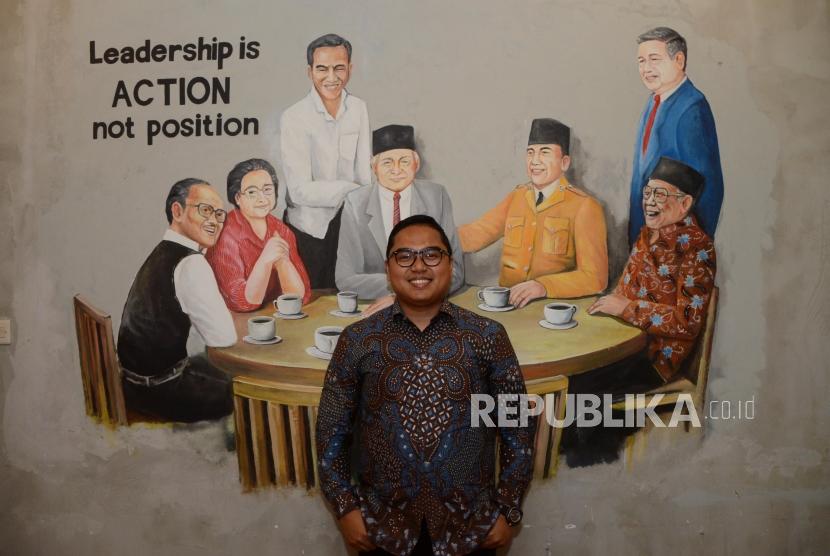 Direktur Eksekutif Amanat Institute, Fahd Pahdepie di Jakarta, Jumat (23/3).