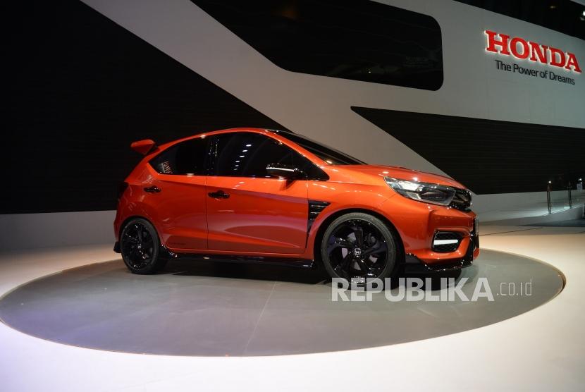 Honda RS Small Concept. Honda RS Small Concept ditampilkan oleh HPM pada pembukaan pameran otomotif Indonesia International Motor Show 2018 di JI Expo, Kemayoran, Jakarta, Kamis (19/4).