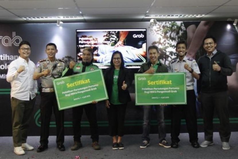 Grab Beri Driver Pelatihan Tanggap Darurat dan P3K. (FOTO: Ning Rahayu)