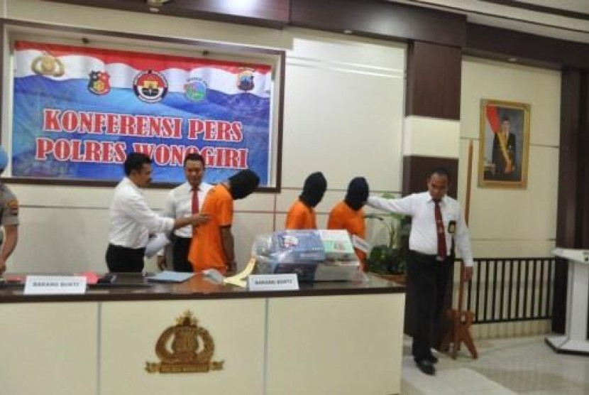  Konferensi pers kasus pencurian di Mapolres Wonogiri