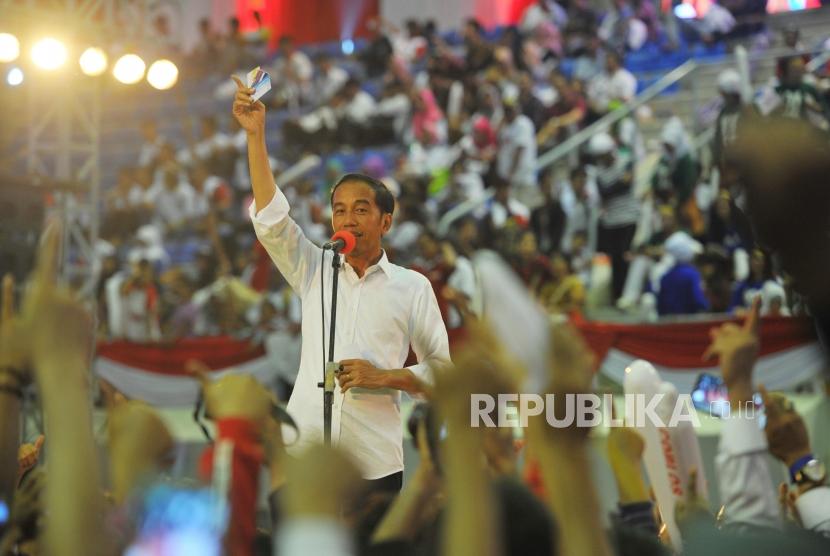 Calon presiden nomor urut satu Joko Widodo.