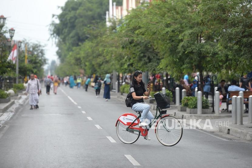 Penataan jalur pedestrian di Jalan Jenderal Sudirman, Yogyakarta dinilai dapat mengurangi beban Malioboro. Ilustrasi.