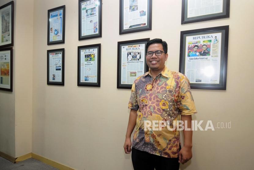 CEO Rumah Zakat Nur Efendi saat berkunjung ke Kantor Republika, Jakarta Selatan, Kamis (21/12).