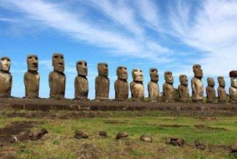 Patung di Easter Island 
