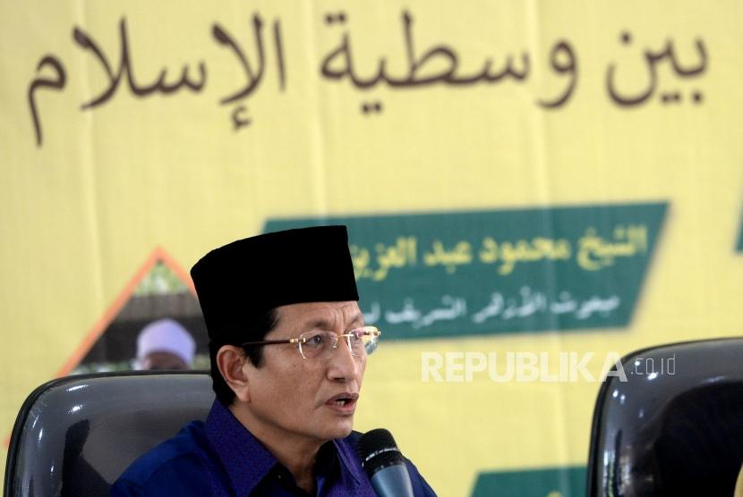 Imam besar masjid Istiqlal, Prof Nasaruddin Umar.