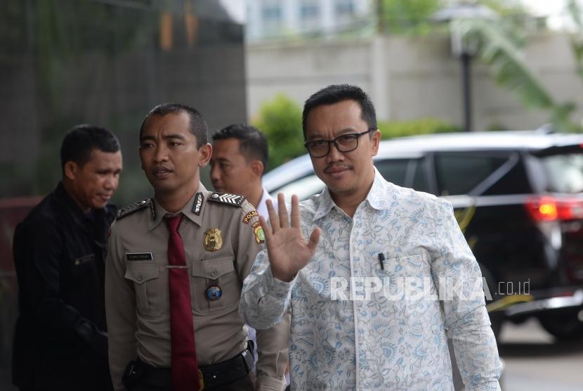 Saksi Dugaan Suap. Menpora Imam Nahrawi tiba di Gedung KPK, Jakarta, Kamis (24/1/2019).