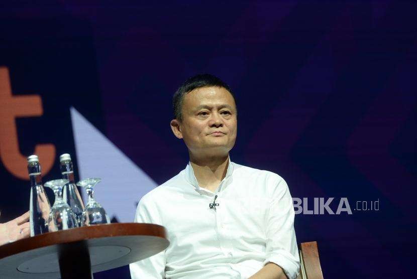 Perkembangan dan Inovasi Digital Ekonomi. Pendiri Alibaba Group Jack Ma menjadi nara sumber saat diskusi di sela Pertemuan Tahunan IMF - Bank Dunia 2018 di Nusa Dua, Bali, Jumat (12/10).