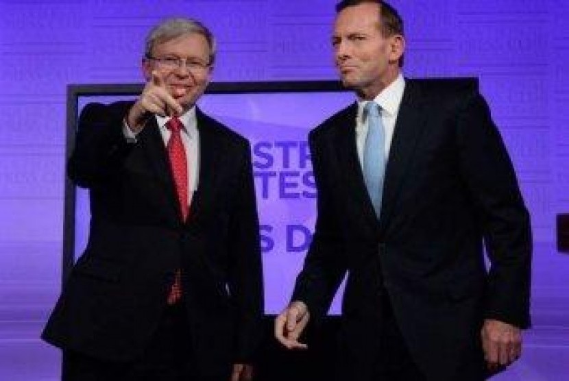 Kevin Rudd dan Tony Abbott