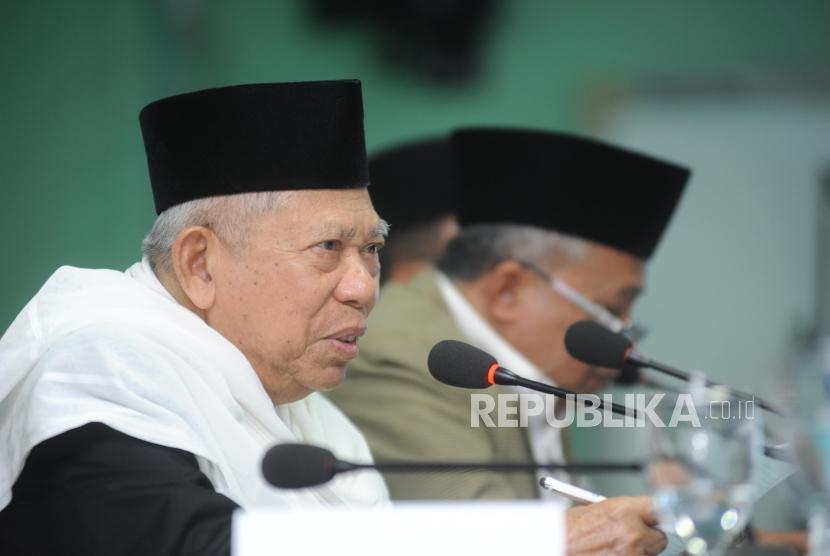 Ketua Umum Majelis Ulama Indonesia (MUI) KH Ma'ruf Amin 
