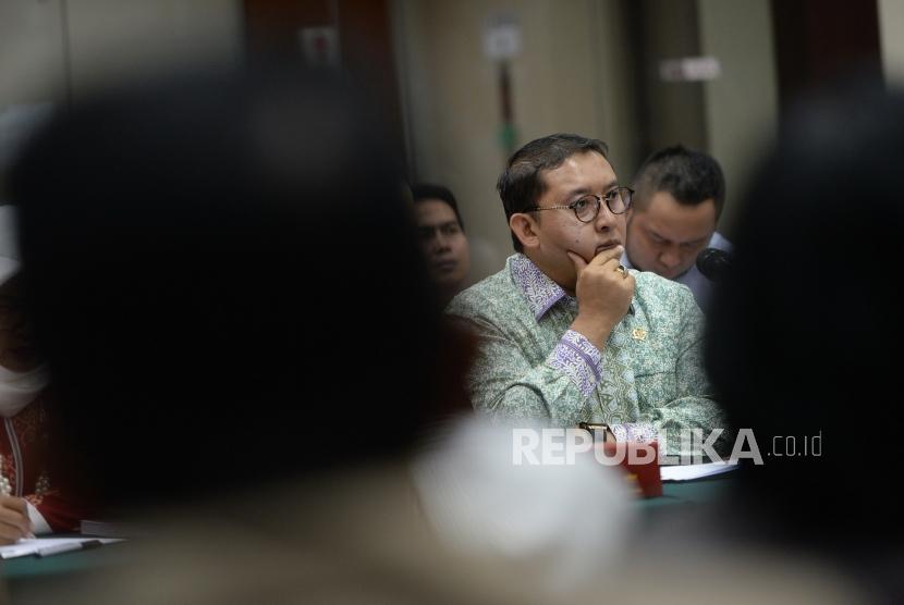 Pertanyakan Penahanan Ahmad Dhani. Wakil Ketua DPR Fadli Zon saat bertemu dengan jajaran Pengadilan Tinggi DKI Jakarta di PT DKI Jakarta, Senin (4/2/2019).