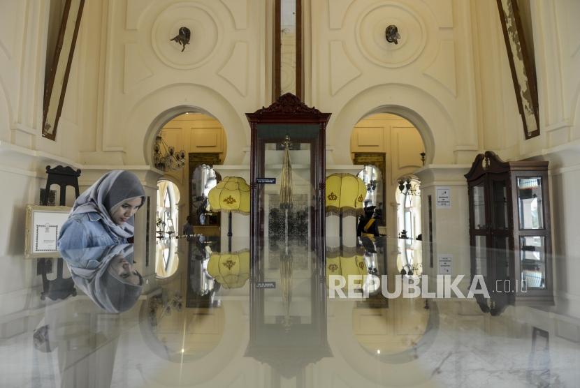 Istana Siak Sri Indrapura di Kabupaten Siak, Riau, kembali ditutup sejak melonjaknya kasus Covid-19.