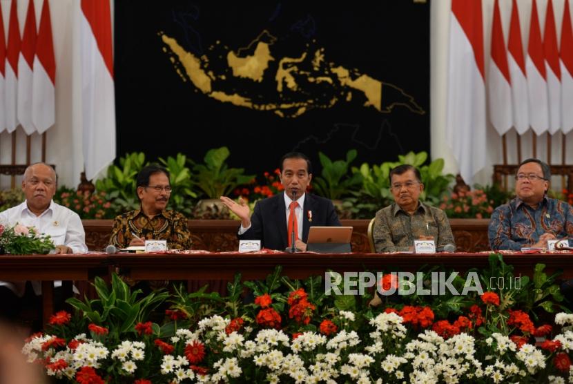 Presiden Joko Widodo mengumumkan pemindahan ibukota negara di Istana Merdeka, Jakarta, beberapa waktu lalu.