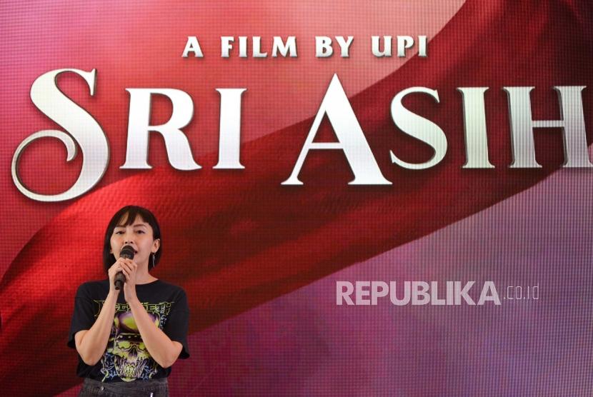 Sutradara film Sri Asih Upi menghadiri acara pengumuman peluncuran film Sri Asih saat jumpa pers di Mall Senayan City, Jakarta, Sabtu (21/9/2019).