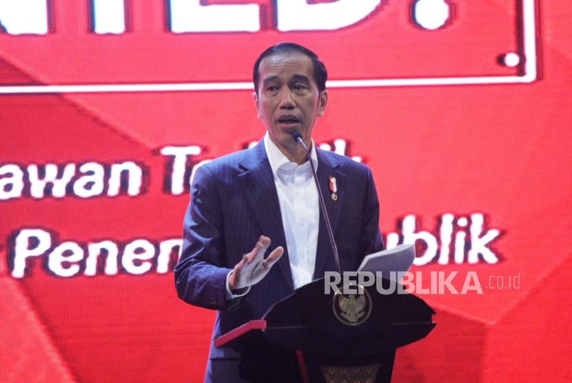 Presiden RI Joko Widodo (Jokowi) menyampaikan pengalamannya berwirausaha pada acara Entrepreneurs Wanted ! bertajuk 