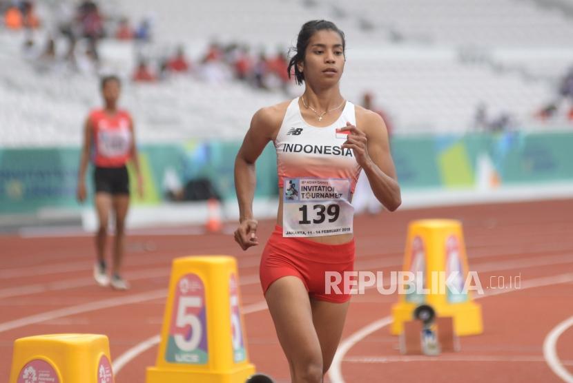 Sprinter putri Indonesia Alvin Tehupeiory.
