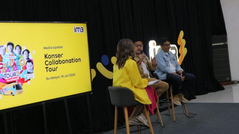 Indosat Ooredoo Hutchison menggelar Konser Collabonation Tour di Surabaya (Foto-foto: Fajar Mujianto/jatimnow.com)