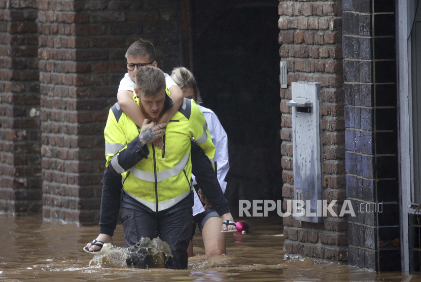 Jerman dan Belgia menjadi lokasi paling parah dihantam banjir Eropa.