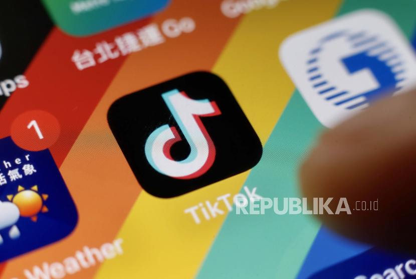 Logo media sosial TikTok.
