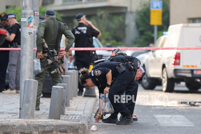 Polisi Israel di Tel Aviv (Ilustrasi).