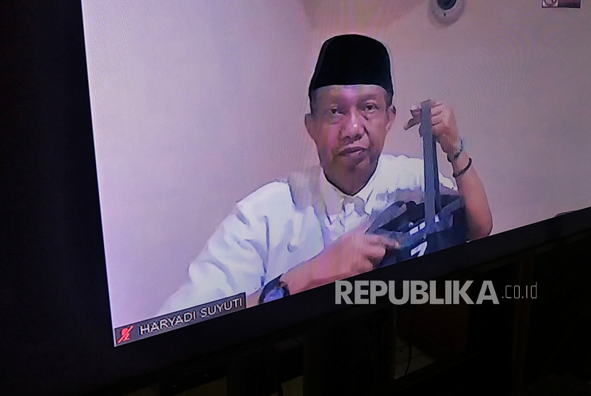 Terdakwa eks Wali Kota Yogyakarta, Haryadi Suyuti. Soal vonis Haryadi Suyuti lebih tinggi dari tuntutan, JPU KPK tidak mempermasalahkan.