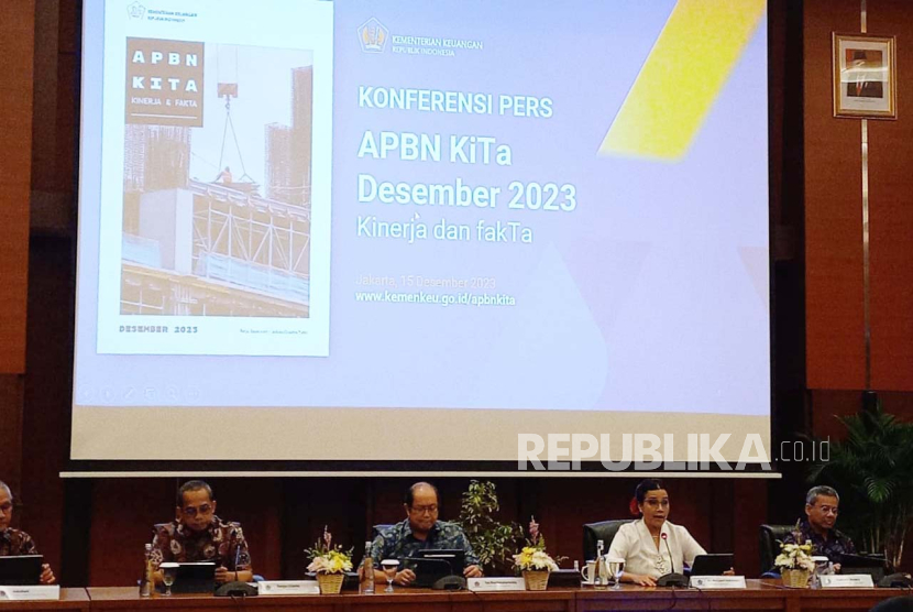 Kementerian Keuangan menggelar APBN KiTa di Jakarta, Jumat (15/12/2023).