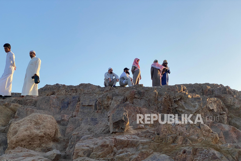 Jabal Rumat atau Bukit Pemanah di Madinah, Arab Saudi