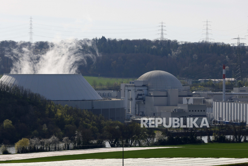 Ilustrasi pembangkit listrik tenaga nuklir di Jerman.