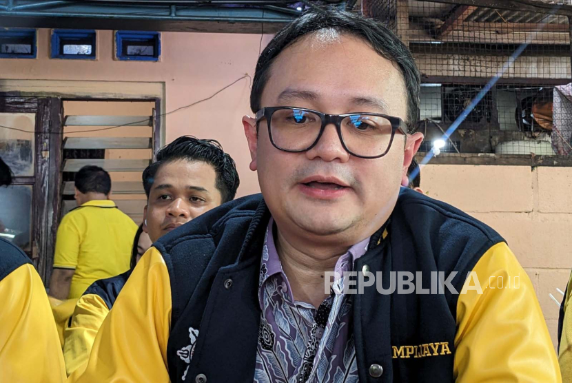 Ketua DPP Partai Golkar sekaligus Wakil Menteri Perdagangan (Wamendag) Jerry Sambuaga saat ditemui di kawasan Gondangdia, Jakarta, Jumat (28/7/2023).