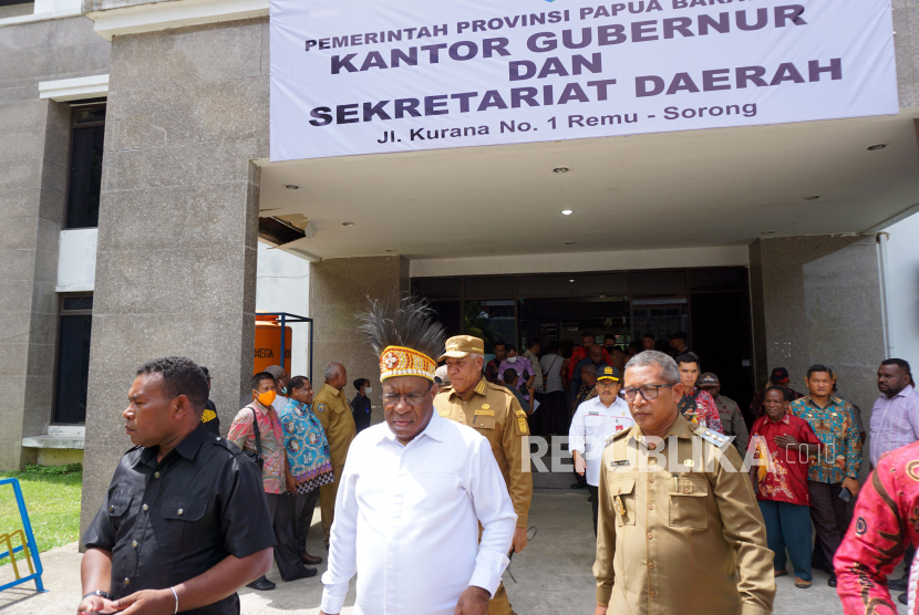 Kantor Gubernur dan Sekretariat Daerah Provinsi Papua Barat Daya di Kota Sorong, Papua Barat. 