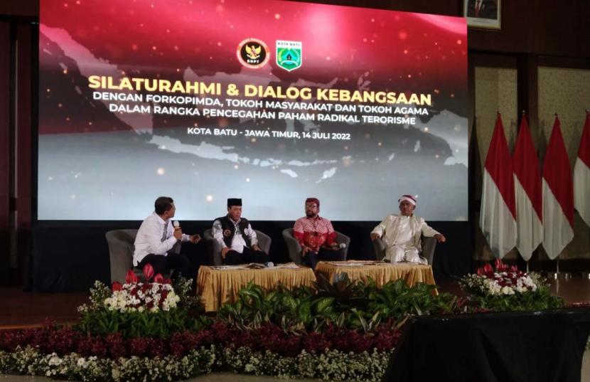 Kepala BNPT, Komjen Pol Dr Boy Rafli Amar dalam silaturahmi dan dialog kebangsaan di Kota Batu (Foto: Galih Rakasiwi/jatimnow.com)