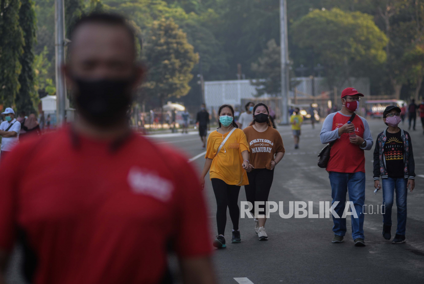 Ilustrasi. NU dan Muhammadiyah mengimbau warga menggunakan masker dalam beraktivitas.