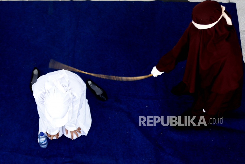 Terpidana Pemerkosaan Anak di Aceh Dihukum 150 Kali Cambuk (ilustrasi).