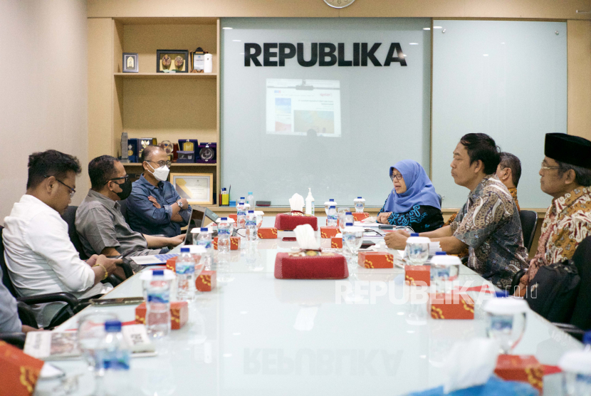 Panitia Muktamar Muhammadiyah ke-48,berkunjung ke kantor republika ,kunjungan dalam rangka silaturahmi,  ,Kamis (11/08/22).
