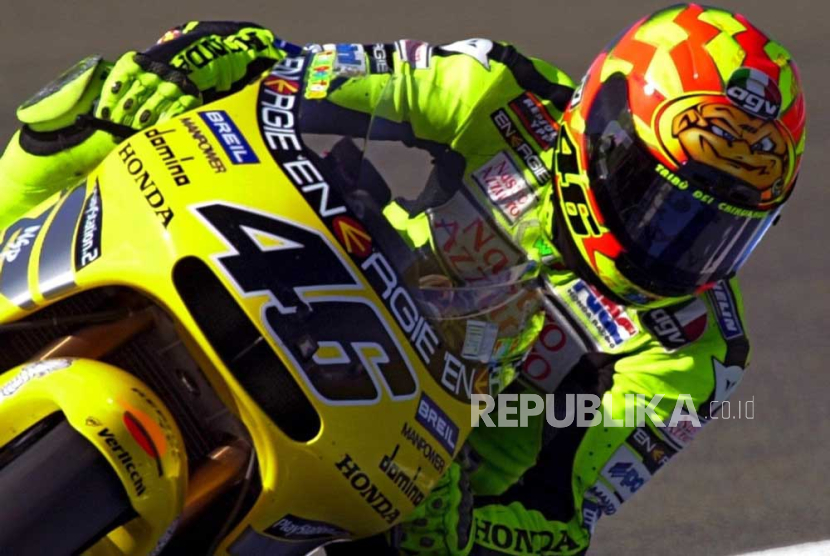 Legenda balap MotoGP Valentino Rossi. 