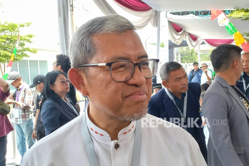 Mantan Gubernur Jawa Barat Ahmad Heryawan resmi menjadi ketua tim pemenangan pasangan bakal calon Gubernur Jawa Barat dan Wakil Gubernur Jawa Barat Ahmad Syaikhu-Ilham Habibie di Pilgub Jabar, Kamis (29/8/2024)