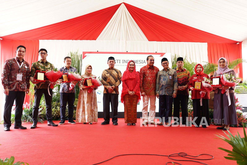 Persada Dua Rajawali membuka secara resmi acara sosial Bakti Indonesia di Masjid Istiqlal, Jakarta, Kamis (10/8/2023).