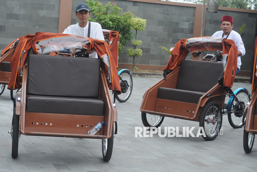 Becak Listrik Ramah Lingkungan Siap Beroperasi di Klaten