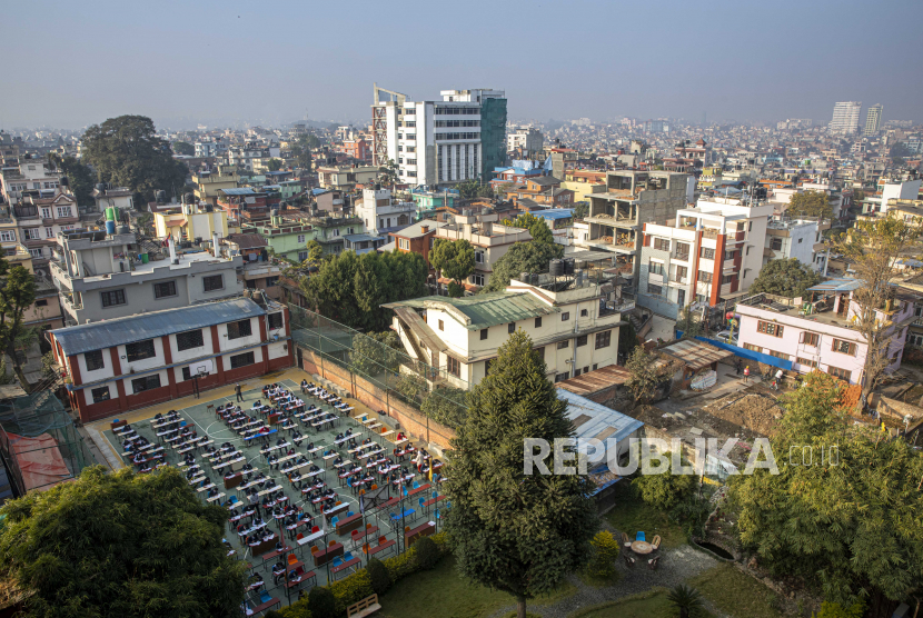 Jutaan siswa terdampak penutupan sekolah di Nepal. Ilustrasi sekolah di Kathmandu Nepal