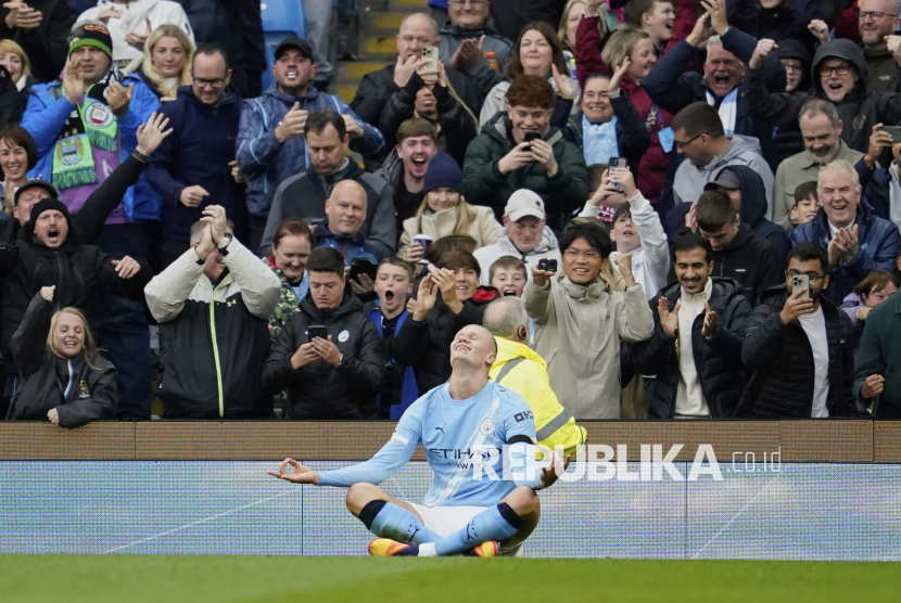 Erling Haaland Cetak Brace, The Citizens Tundukkan MU 3-0